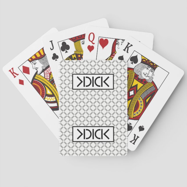KDICK schwarze Fahrrad-Pokerkarten Spielkarten (Rückseite)