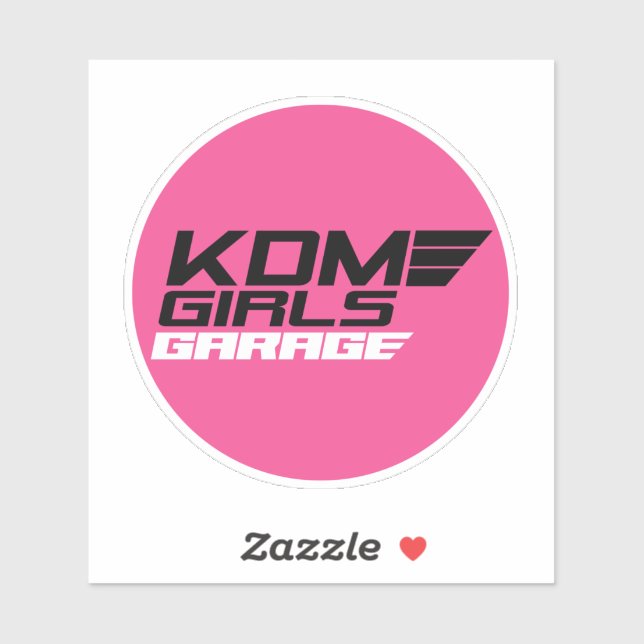 KDM-LOGO AUFKLEBER (Blatt)