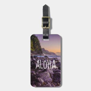 Ke’e Beach bei Sunrise, Kauai, Hawaii Aloha Gepäckanhänger