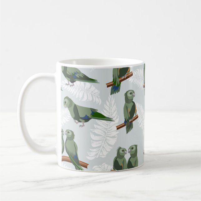 Kea Neuseeland Native Papagei Muster Kaffeetasse (Links)