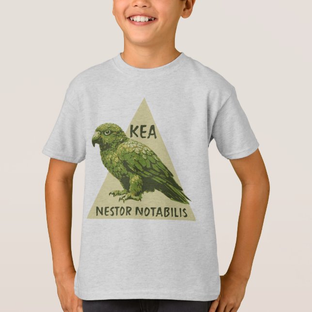Kea Neuseeland-Vogel T-Shirt (Vorderseite)