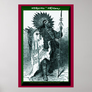 "Keah-ko ~ Ka'igwu" (Kiowa-Winterzählung) Poster