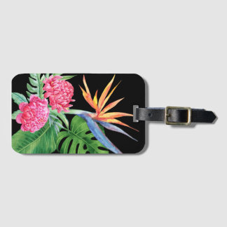 Kealani (Black) Hawaii-Blume Gepäckanhänger