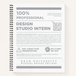 Kean MGC Design Studio Care Label Notizbuch