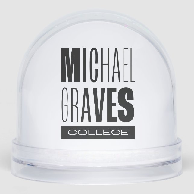 Kean MGC Michael Graves Uni Schneekugeln (Vorderseite)