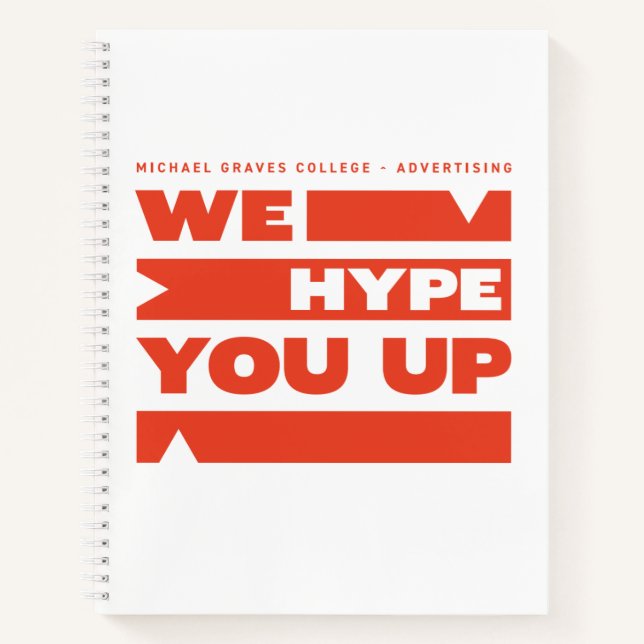 Kean MGC Wir hype You Up Notebook Notizbuch (Vorderseite)