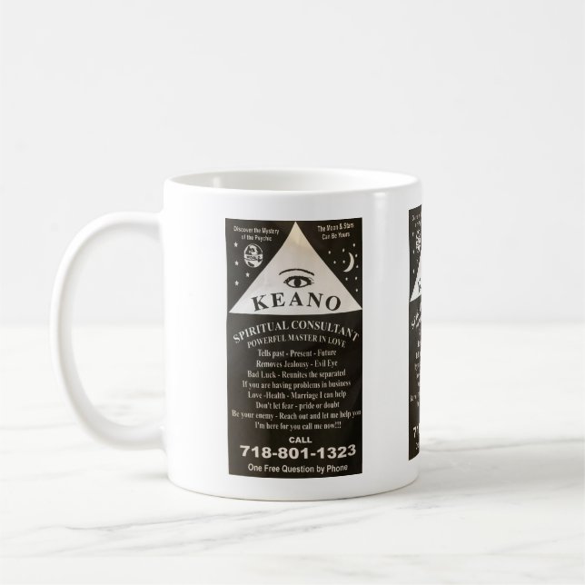 KEANO ANGELEGENHEITEN-BERATER KAFFEETASSE (Links)