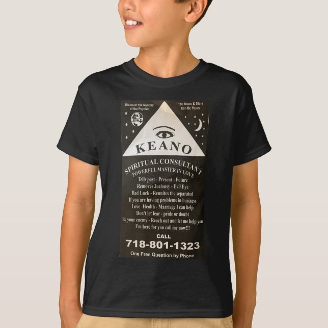 KEANO SPIRITUAL CONSULTANT T-Shirt (Vorderseite)