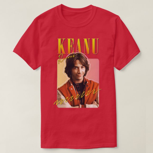 Keanu reeves originales ästhetisches Design der 90 T-Shirt (Design vorne)