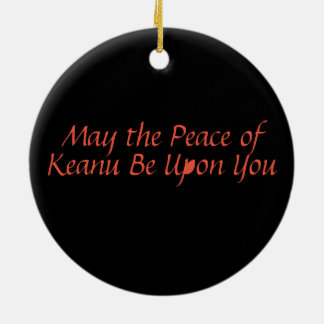 Keanu Reeves Psychedelic Zen Meditation Garden Keramik Ornament