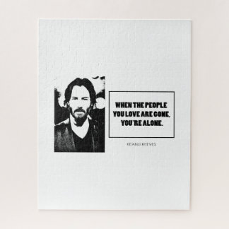 Keanu Reeves zitieren einfache weiße BG