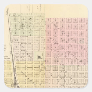 Kearney City, Nebraska Quadratischer Aufkleber