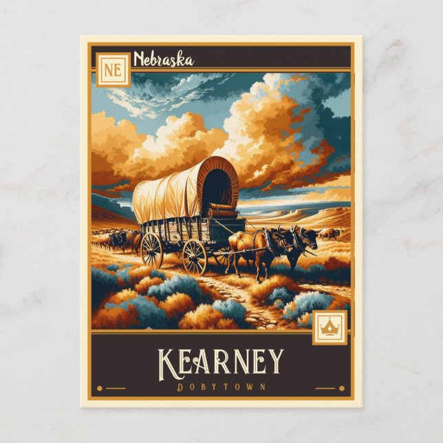 Kearney, Nebraska | VINTAG Postkarte (Vorderseite)