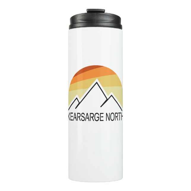 Kearsarge North New Hampshire Retro Thermosbecher (Vorderseite)