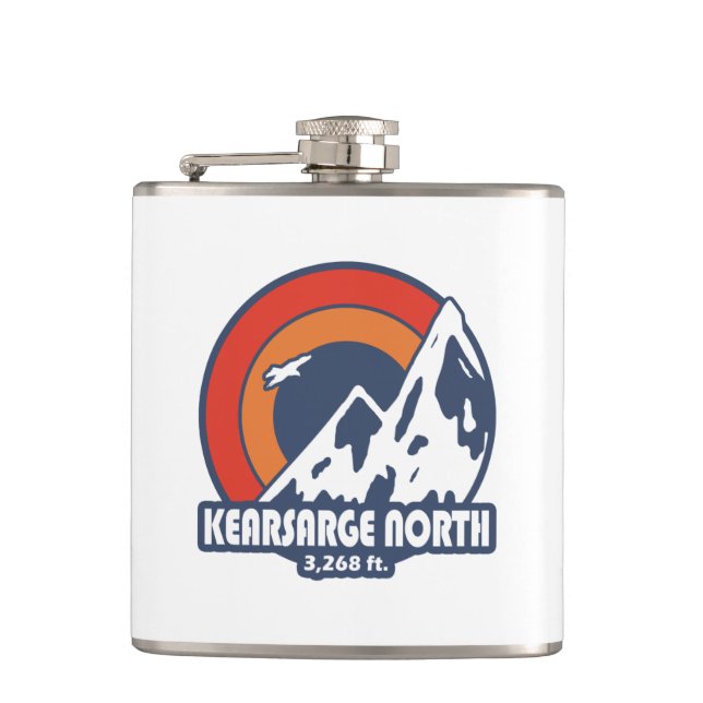 Kearsarge North New Hampshire Sun Eagle Flachmann (Vorderseite)