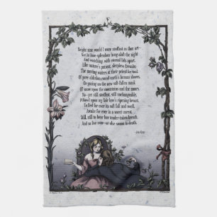 Keats "heller Stern-" viktorianisches Tee-Tuch Küchentuch