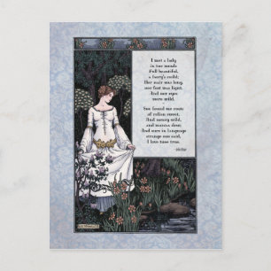 Keats "La Belle Dame" Carte postale victorienne