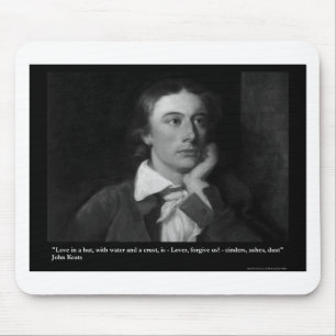Keats Liebe ist meine Religion Zitat Geschenke T-S Mousepad