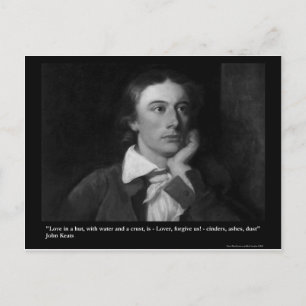Keats Love Is My Religion Zitat Geschenke T-Shirts Postkarte