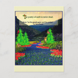 Keats quonature sene postcard postkarte