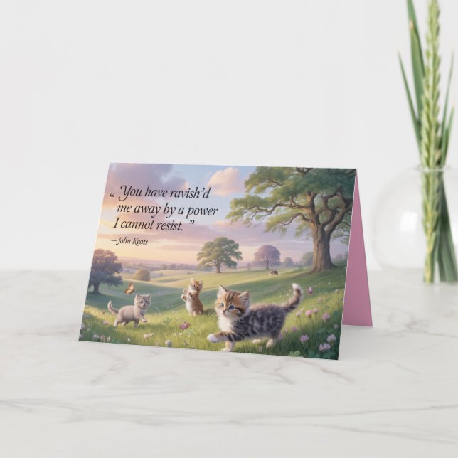 Keats Valentine's Day Card 3 Feiertagskarte (Vorderseite)