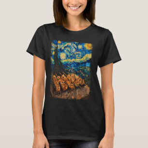Kebab Döner Kebab Kebap Starry Night Painting T-Shirt
