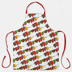 Kebab Gemüse gegrilltes Rindenriff Skewers Picnic  Schürze