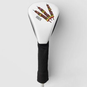 Kebab- oder kabob-Cartoon-Abbildung Golf Headcover