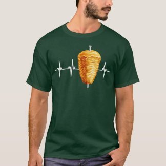 Kebab Turkish Food Heartbeat Puls T-Shirt