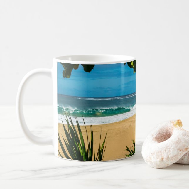 Ke'e Beach Kauai Mug (Avec donut)