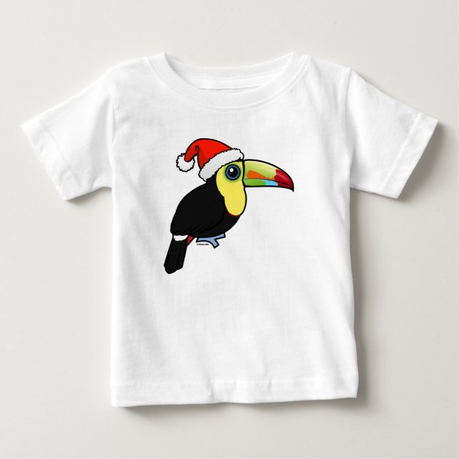 Keel-billed Toucan Santa Baby T-shirt (Vorderseite)