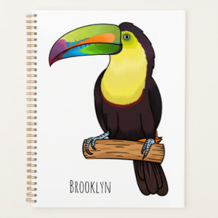 Keel-Blau-Tucan-Cartoon-Abbildung Planer