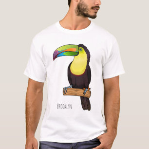 Keel-Blau-Tucan-Cartoon-Abbildung T-Shirt