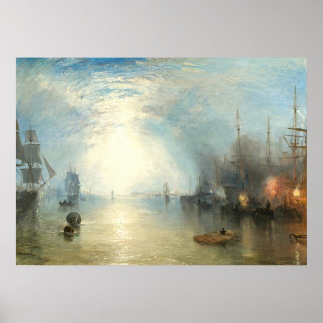 Keelmen Heaving in Coals - William Turner Fine Art Poster (Vorne)