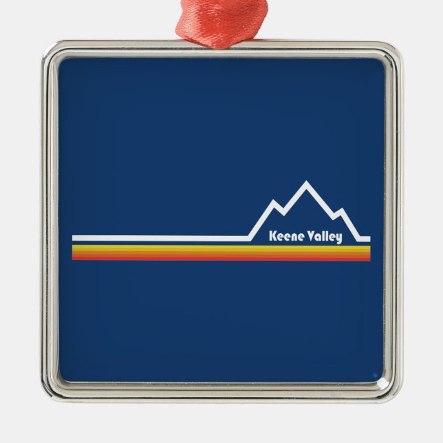 Keene Valley, New York Ornament Aus Metall (Vorne)