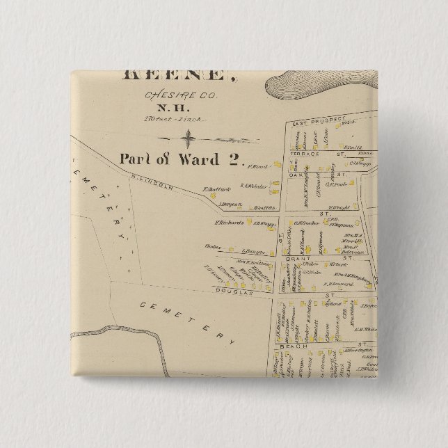 Keene, Ward 2 Button (Vorderseite)