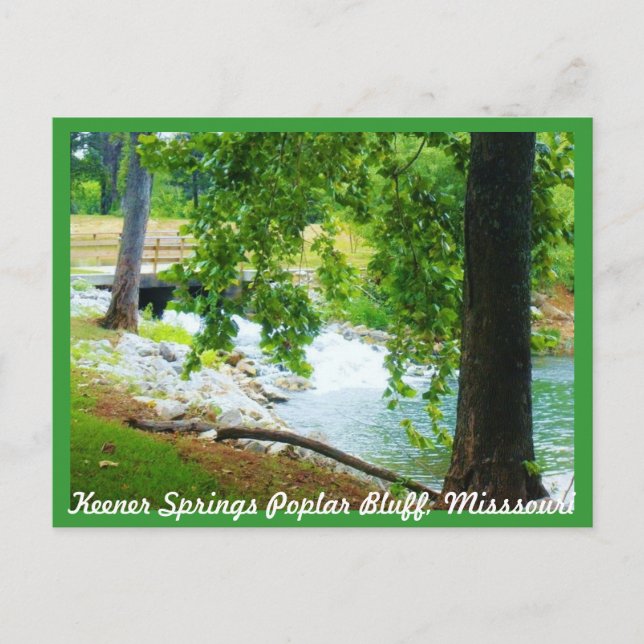 Keener Springs Poplar Bluff, Missouri Postkarte (Vorderseite)