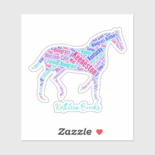 Keeneston Horse Vinyl Sticker