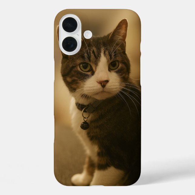 Keeno Golden Gaze iPhone 16 Coque (Verso)