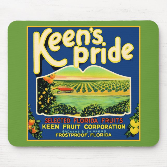 Keen's Pride  Frostproof Florida Etikett Mousepad (Vorne)