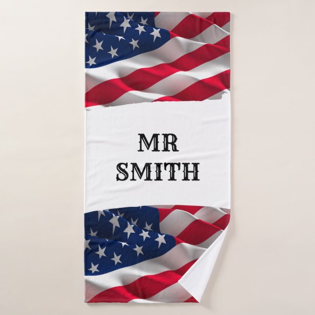 keep calm affirmational quote and vibrant flag badhandtuch set (Badehandtuch)