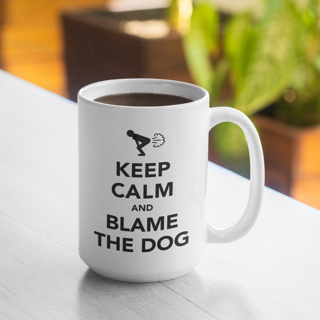 Keep Calm and Blame The Dog Kaffeetasse (Von Creator hochgeladen)