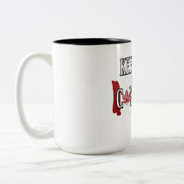 Keep Calm and Carney On Zweifarbige Tasse