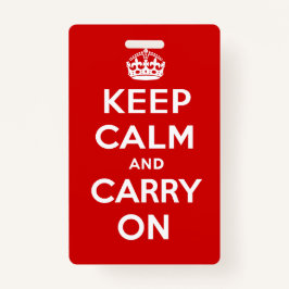 Keep Calm and Carry On Ausweis