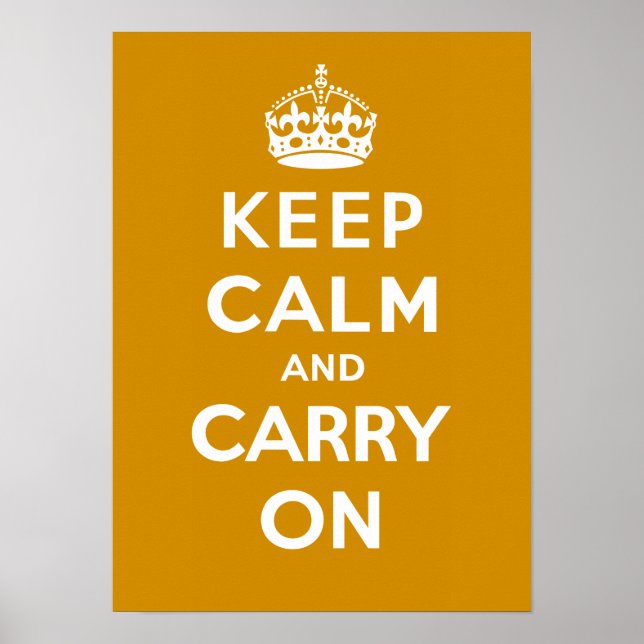 Keep Calm and Carry On_CARAMEL Poster (Vorne)