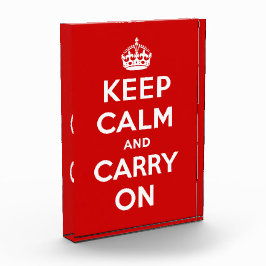Keep Calm and Carry On Fotoblock