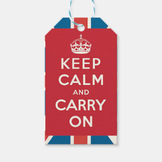Keep Calm and Carry On Geschenkanhänger