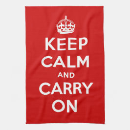 Keep Calm and Carry On Geschirrtuch