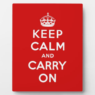 keep calm and carry on Original Fotoplatte