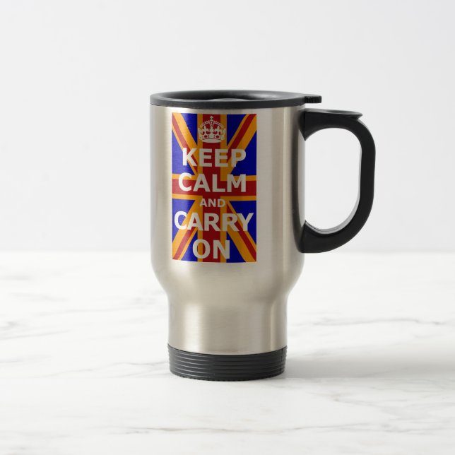 KEEP CALM AND CARRY ON REISEBECHER (Rechts)